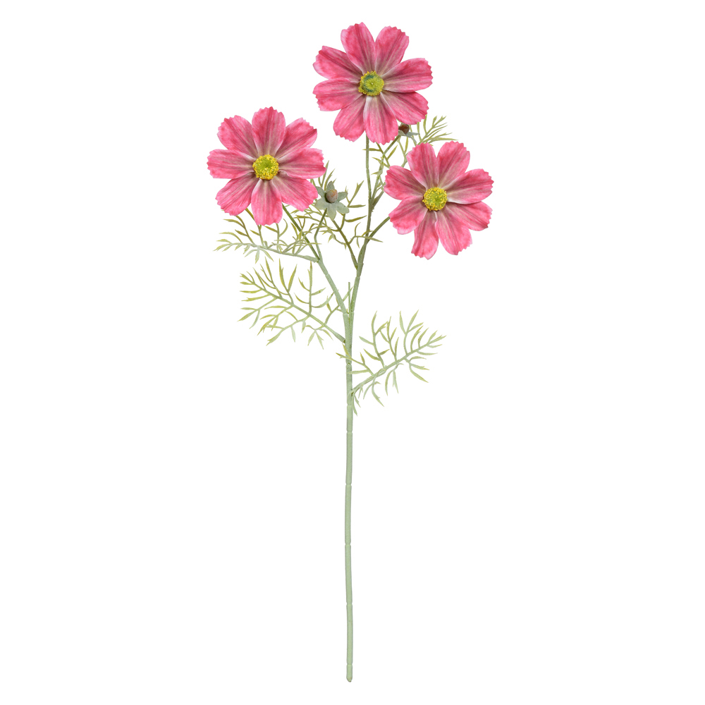 H.COSMOS REAL TOQUE C/FLOCKED X3 (ROSA) 65cm