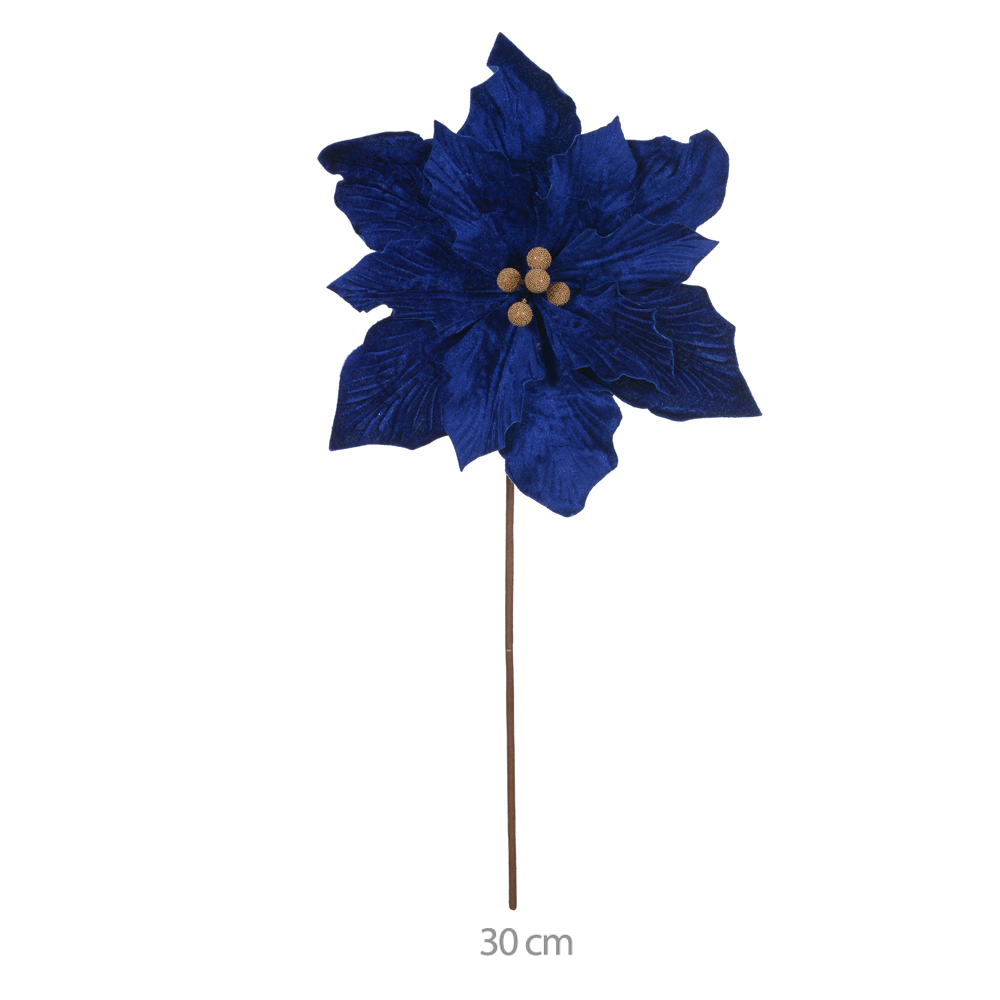 H.BICO PAPAGAIO NATAL AVELUDADO (AZUL) 25cm 30d 12P