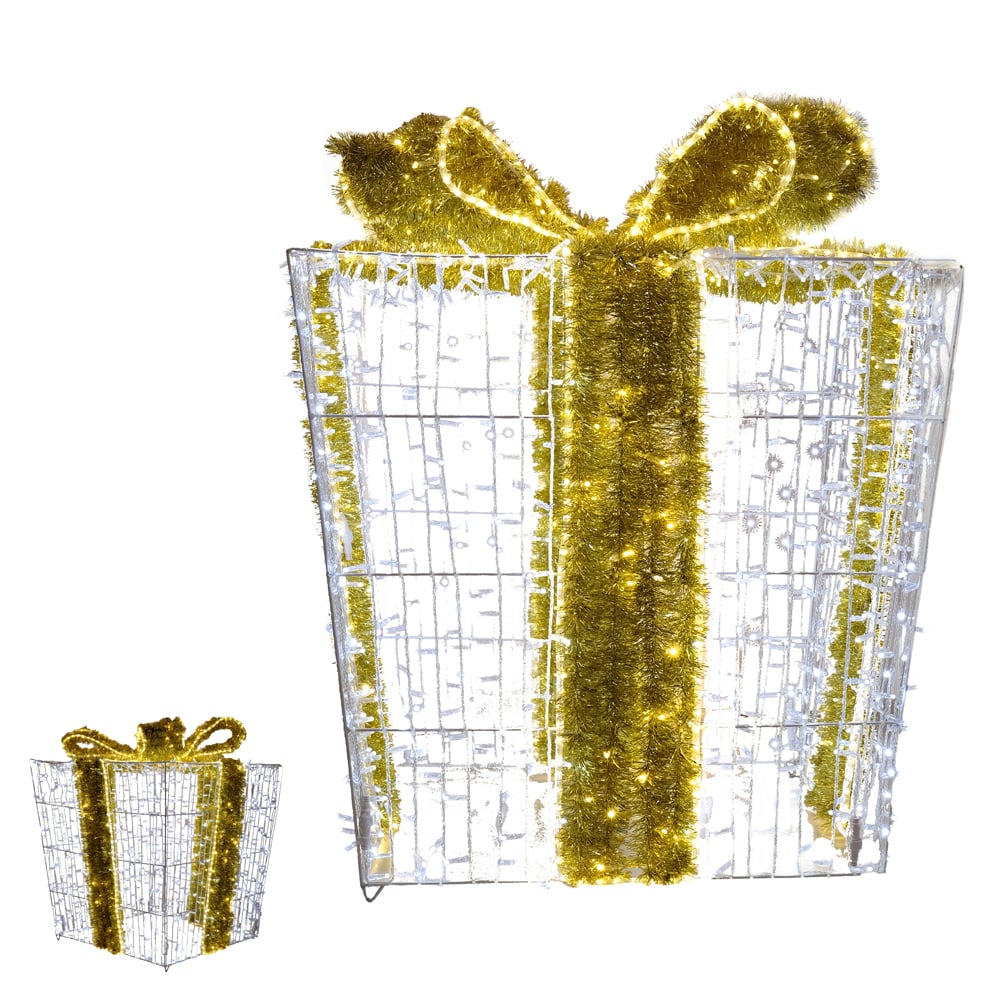 LUZ DECOR PRESENTE USO EXTERNO BIVOLT (BRANCO) 90cm