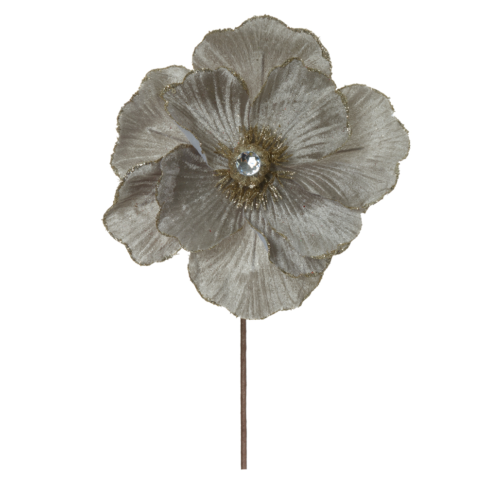 H. MAGNOLIA C/GLITTER (CHAMPANHE) 15cm