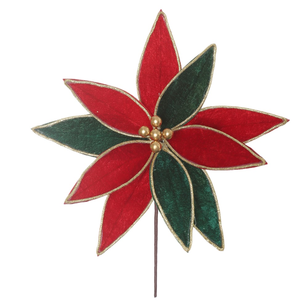 H.BICO DE PAPAGAIO NATAL AVELUDADO (VERMELHO VERDE) 20cm 30d 10P