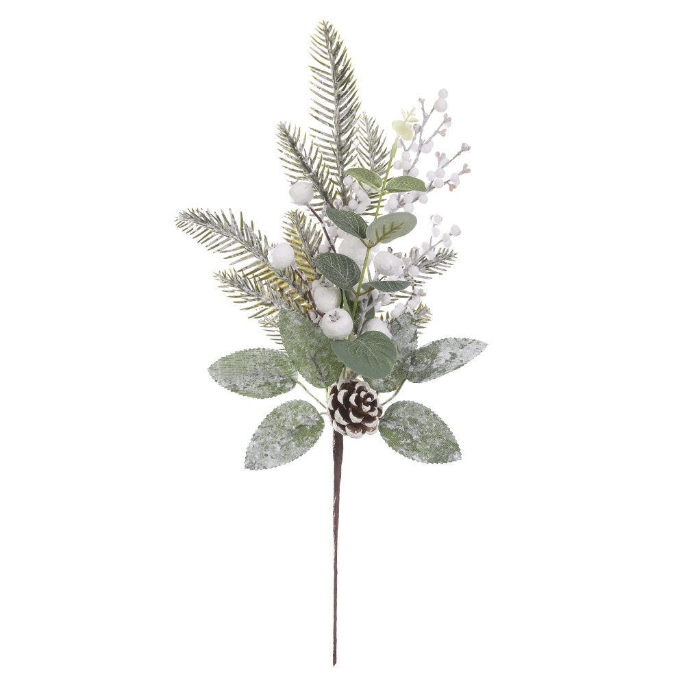 H.BERRY NATAL C/PINHA (BRANCO) 48cm
