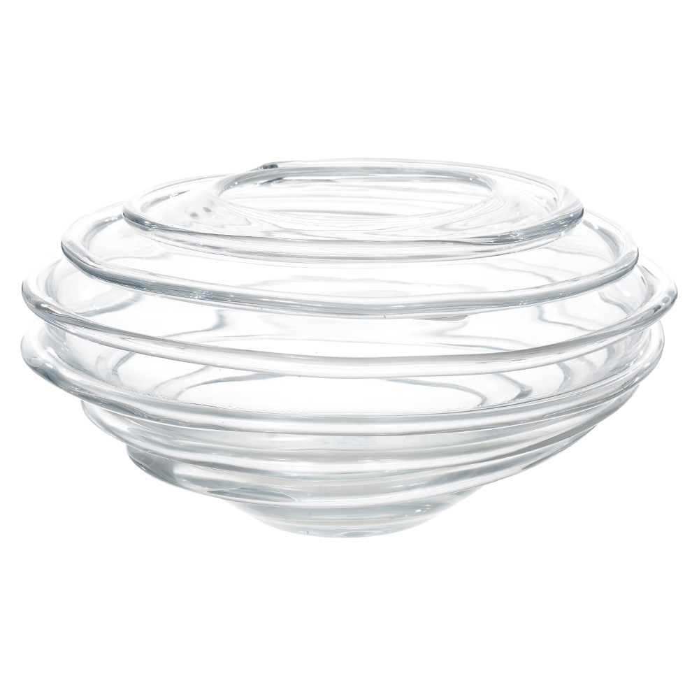 VASO DECORATIVO VIDRO (TRANSPARENTE) 14cm 32d