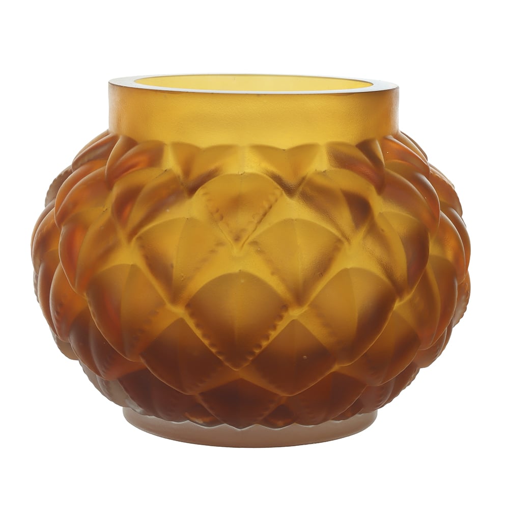 VASO DECORATIVO VIDRO (AMBAR FOSCO) 20cm 30d