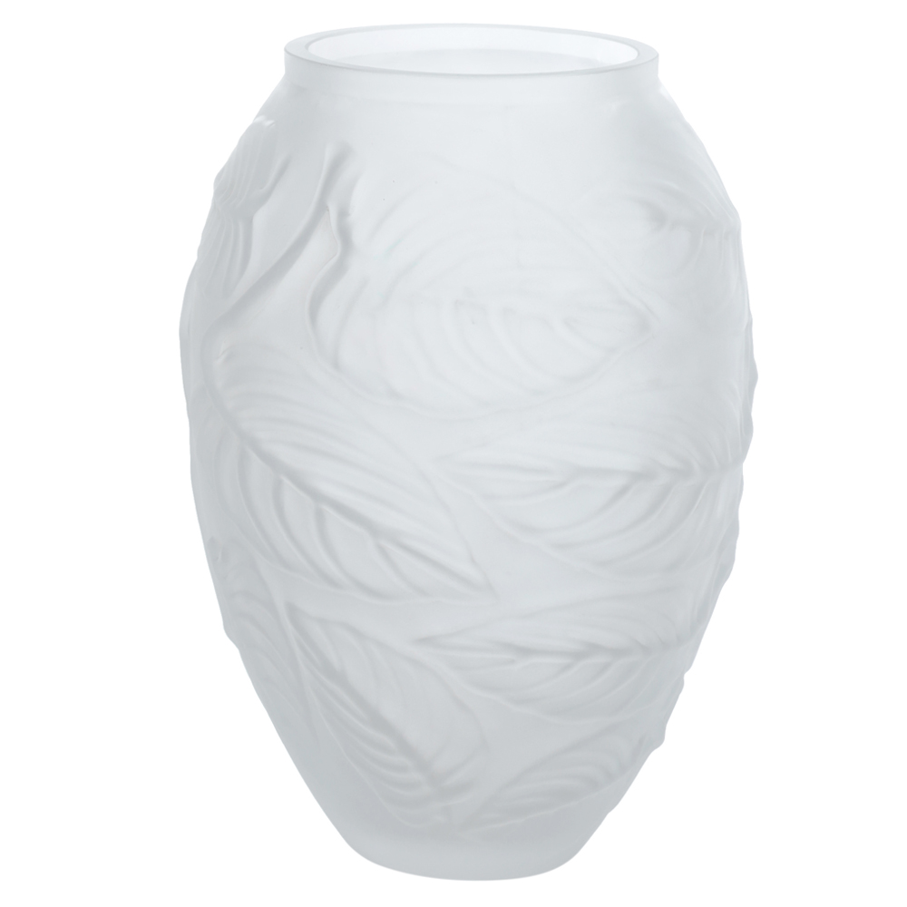 VASO DECORATIVO VIDRO (TRANSPARENTE FOSCO) 27,5cm 18d