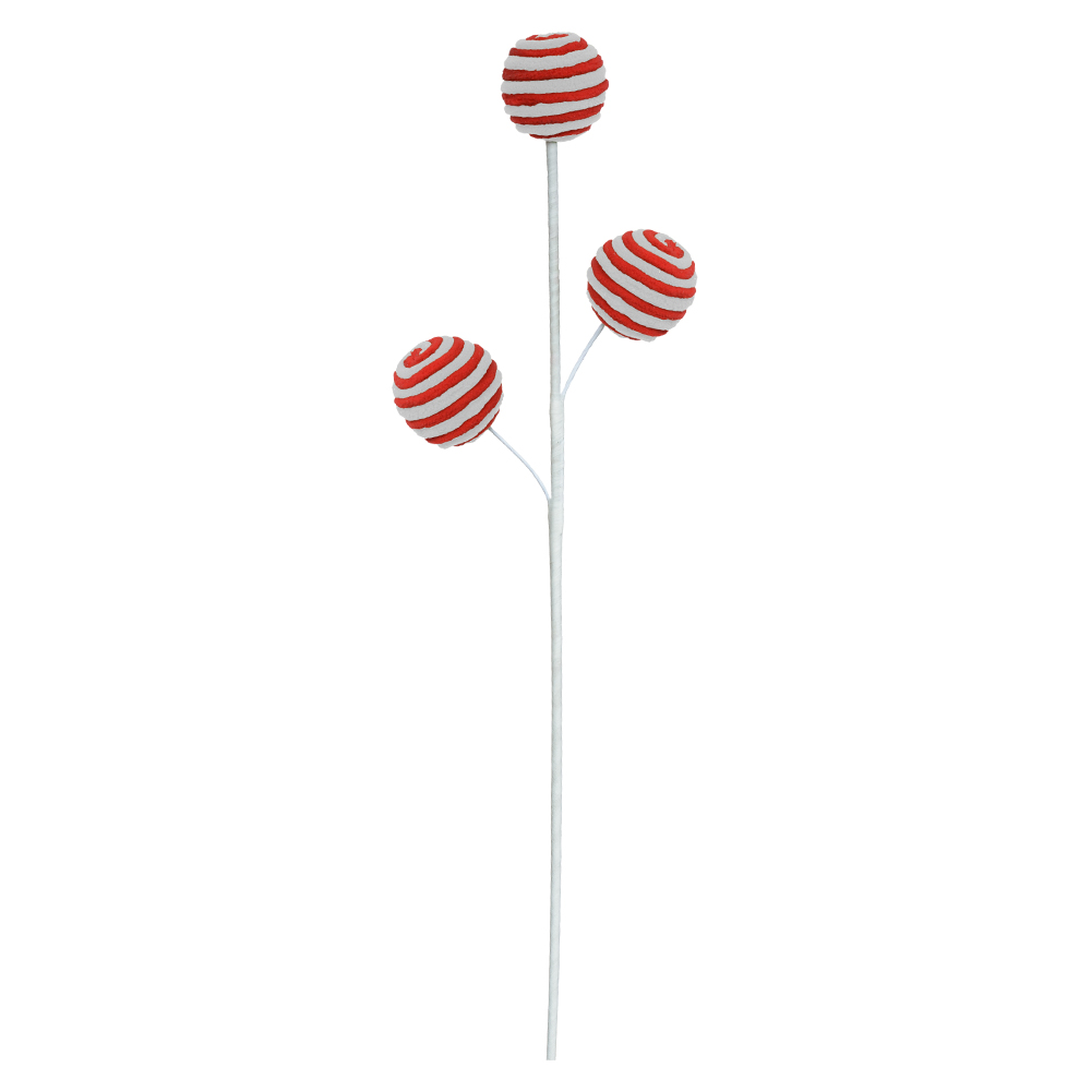 C.BOLINHA (VERMELHO BRANCO) 50cm