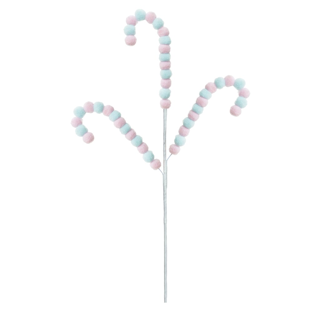 C.BENGALAS POMPOM (ROSA AZUL) 40cm