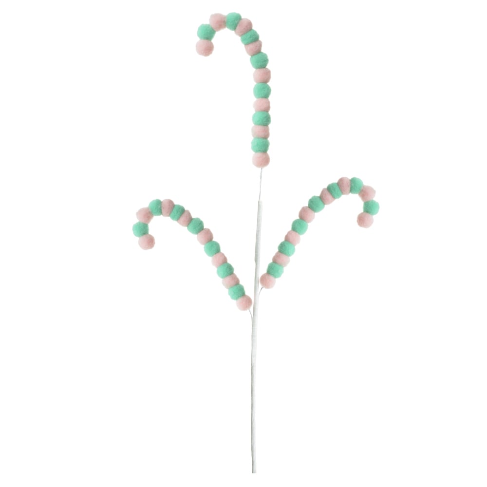 C.BENGALAS POMPOM (ROSA VERDE) 40cm