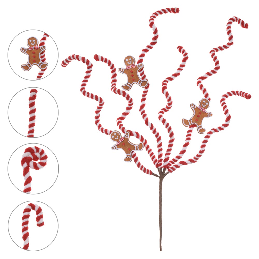 C.GINGERBREAD (VERMELHO BRANCO) 55cm