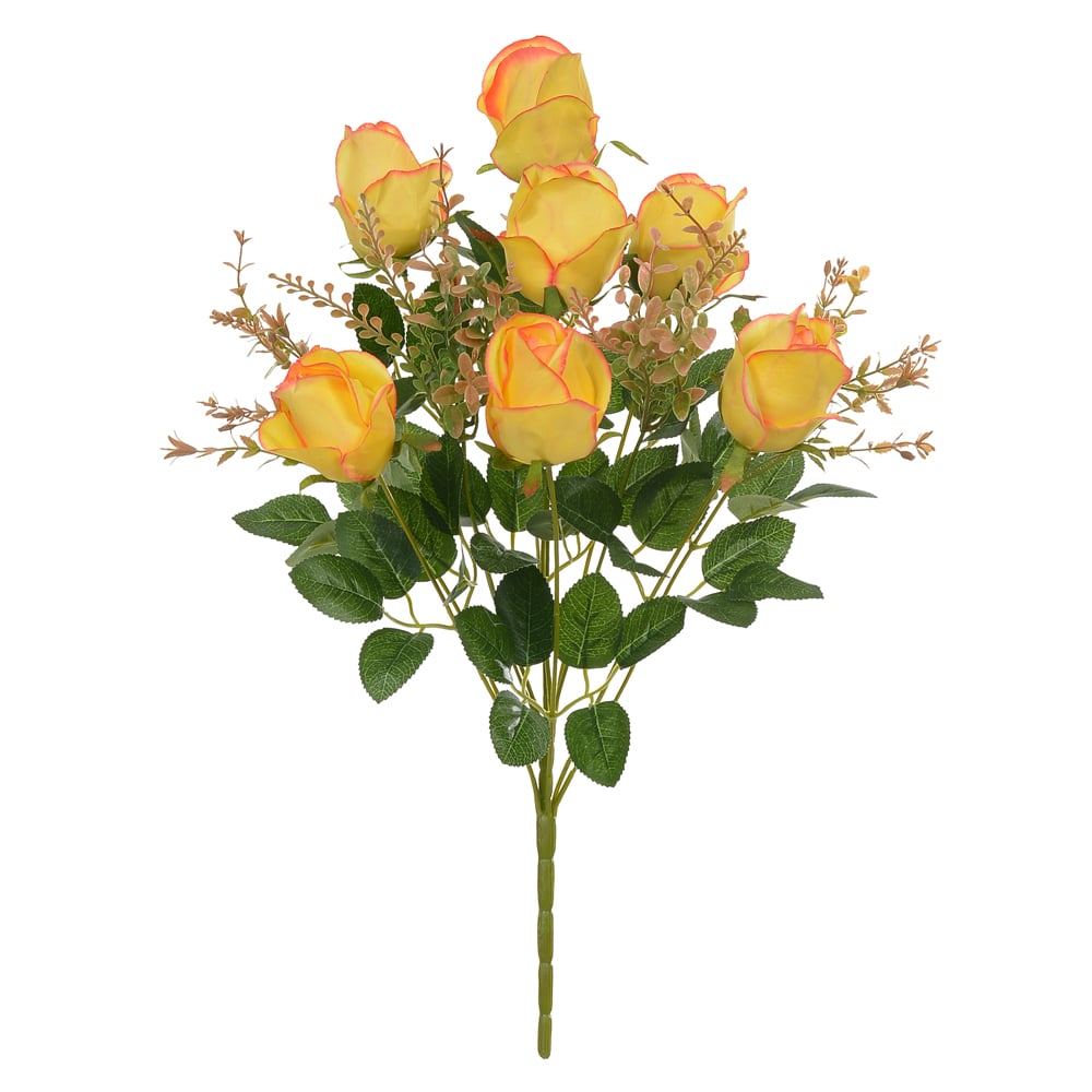 B.ROSA BOTAO X12 (AMARELO) 50cm