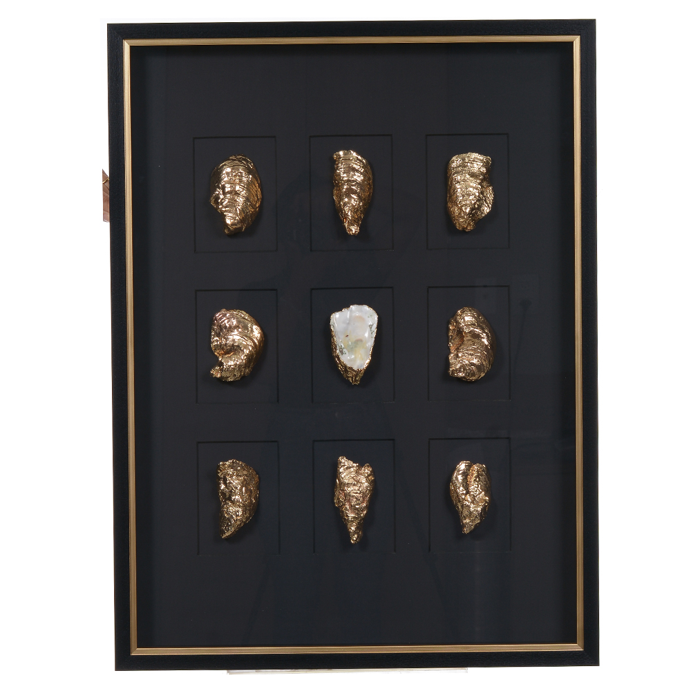 QUADRO DECORATIVO (PRETO) 80X60X5cm