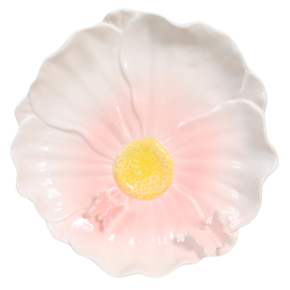 FLOR DECORATIVA PAREDE (ROSA) 3X16,5X16cm