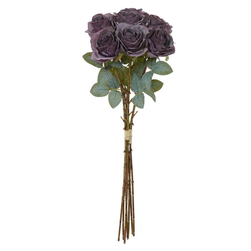B.ROSA RAMALHETE C/FITA X7 (LAVANDA OUTONO) 49cm