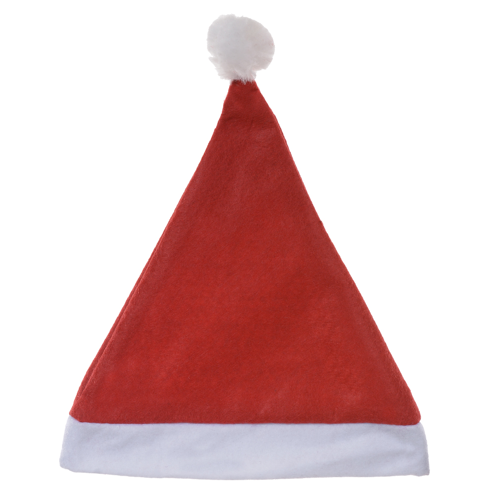 GORRO PAPAI NOEL INFANTIL FELTRO (VERMELHO BRANCO) 30X26cm