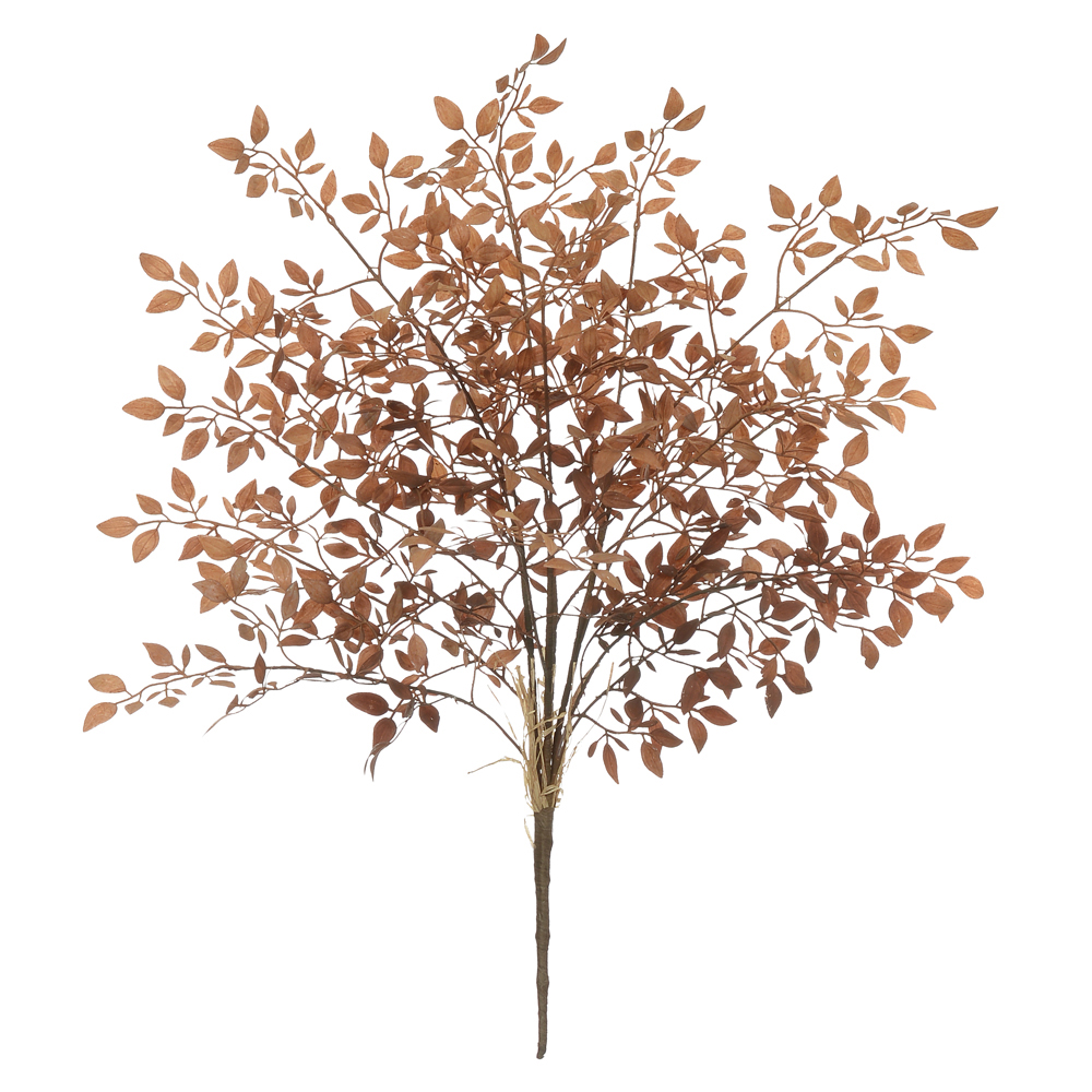 F.MINI FOLHAS C/PRINT PLASTICO X16 (MARROM OUTONO) 68cm