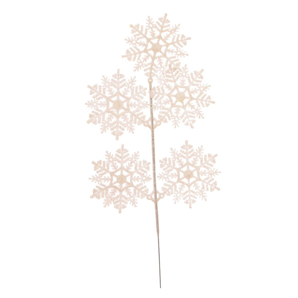 C.FLOCO DE NEVE NATAL (BRANCO) 34cm