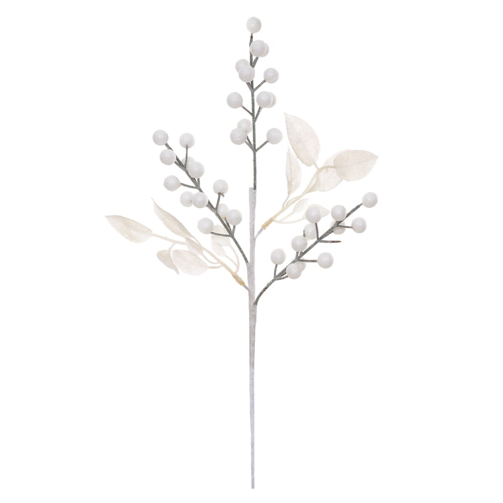 C.BOLINHAS NATAL (BRANCO) 42cm