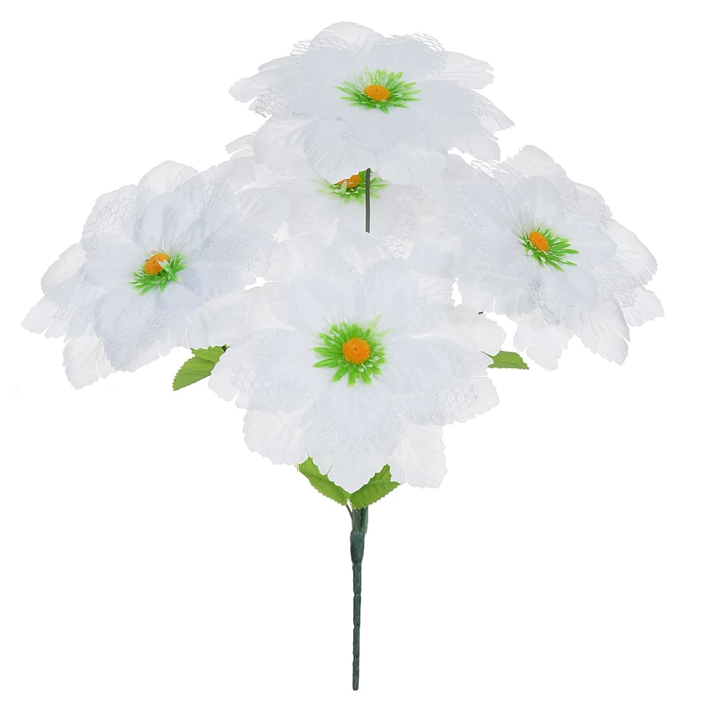B.PEONIA C/RENDA X5 (BRANCO) 33cm