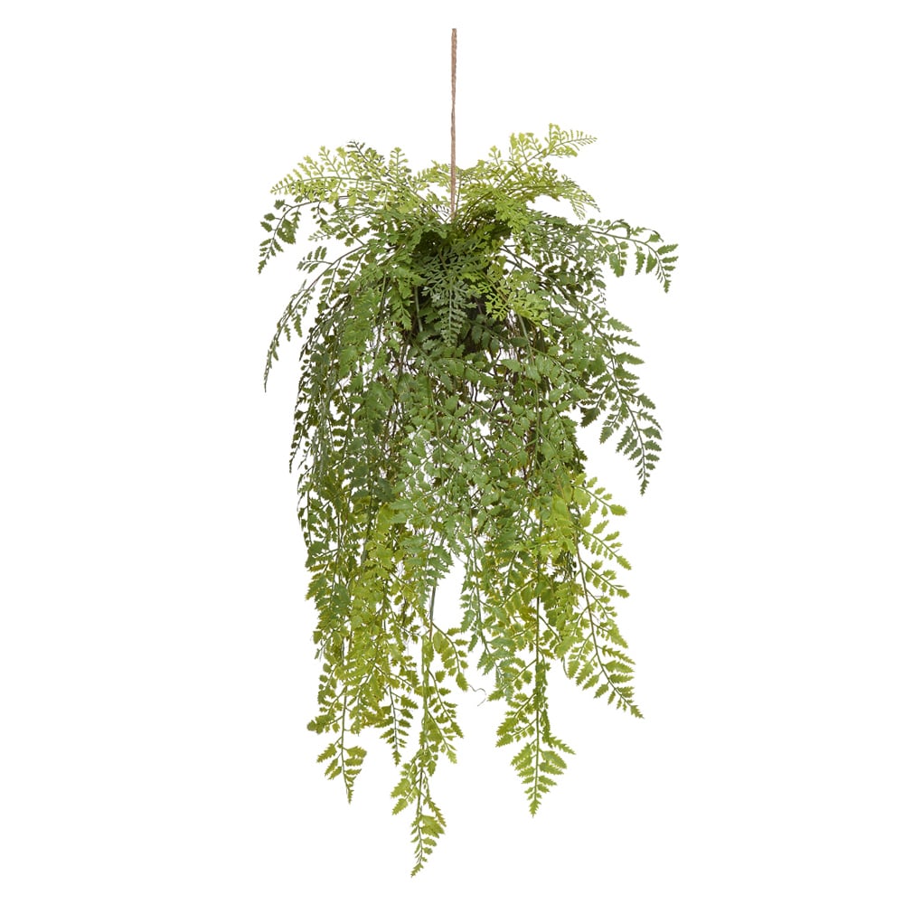 F.KOKEDAMA SAMAMBAIA PENDURAR C/PRINT PLASTICO X37 (VERDE) 1,15m