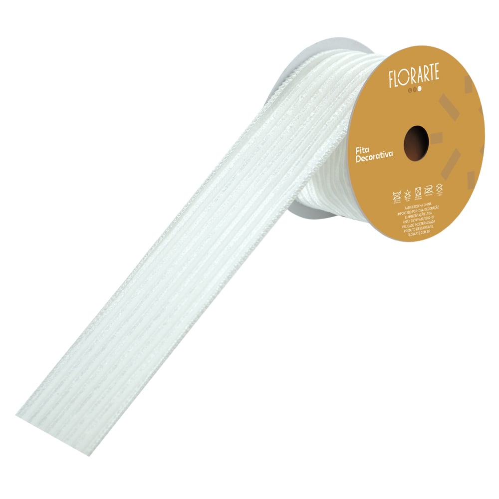 FITA ARAMADA VELUDO C/COSTURA (CHAMPANHE) 6,3cmX9,14m
