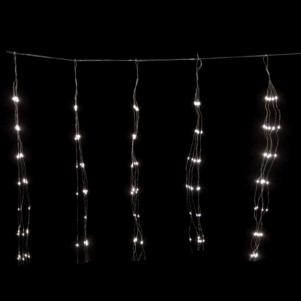 CORTINA 800LED FIO DE FADA STROBO BIVOLT (BRANCO QUENTE) 3X1m