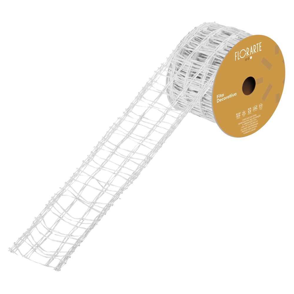 TELA RUSTICA (BRANCO) 6,3cmX9,14m