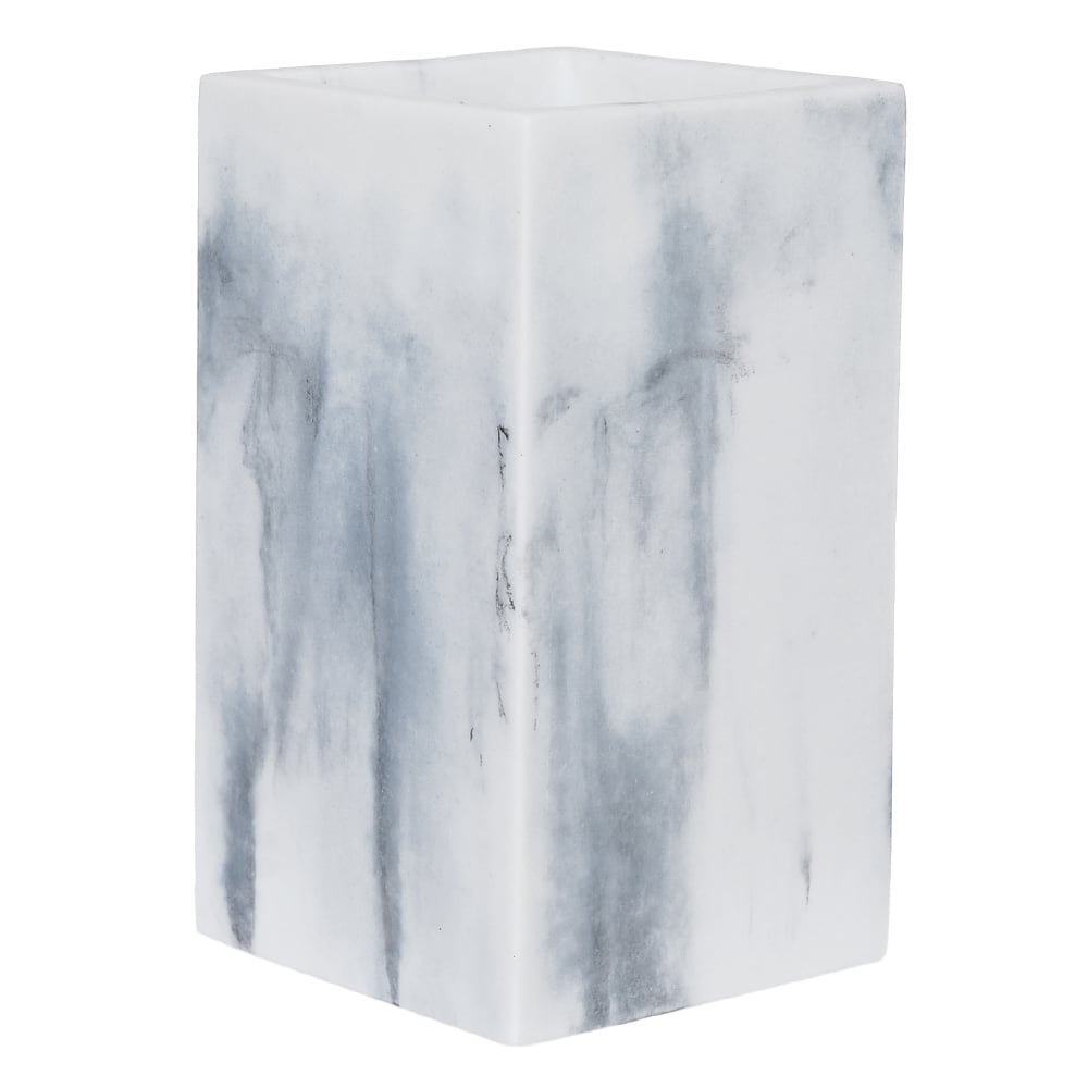 COPO EM POLIRESINA 11X6,6X6,6cm (BRANCO MARMORIZADO)