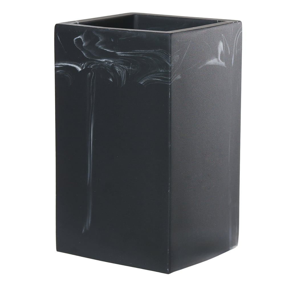 COPO EM POLIRESINA 11X6,6X6,6cm (PRETO MARMORIZADO)