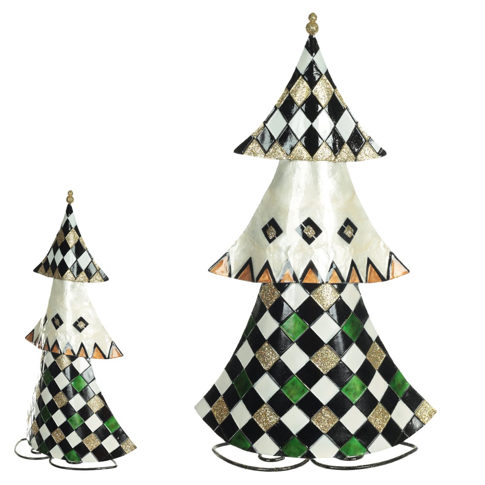 ARVORE  NATAL DECORATIVA 44,5X10X25,5cm (COLORIDO)