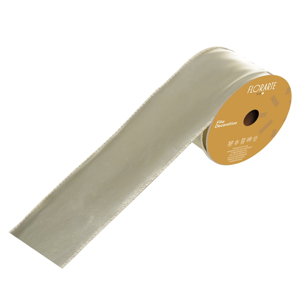 FITA ARAMADA COURINO C/COSTURA (DOURADO) 6,3cmX9,14m