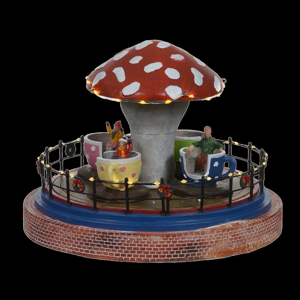 PARQUE NATAL COGUMELO C/MOVIMENTO BIVOLT (COLORIDO) 19X26X26CM