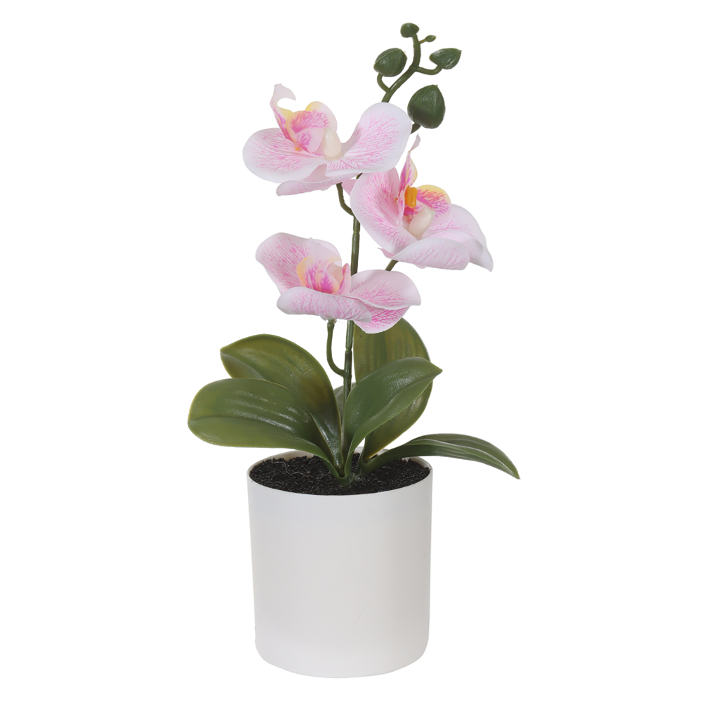 H.ORQUIDEA PHALAENOPSIS REAL TOQUE C/POTE X3 (ROSA) 28cm