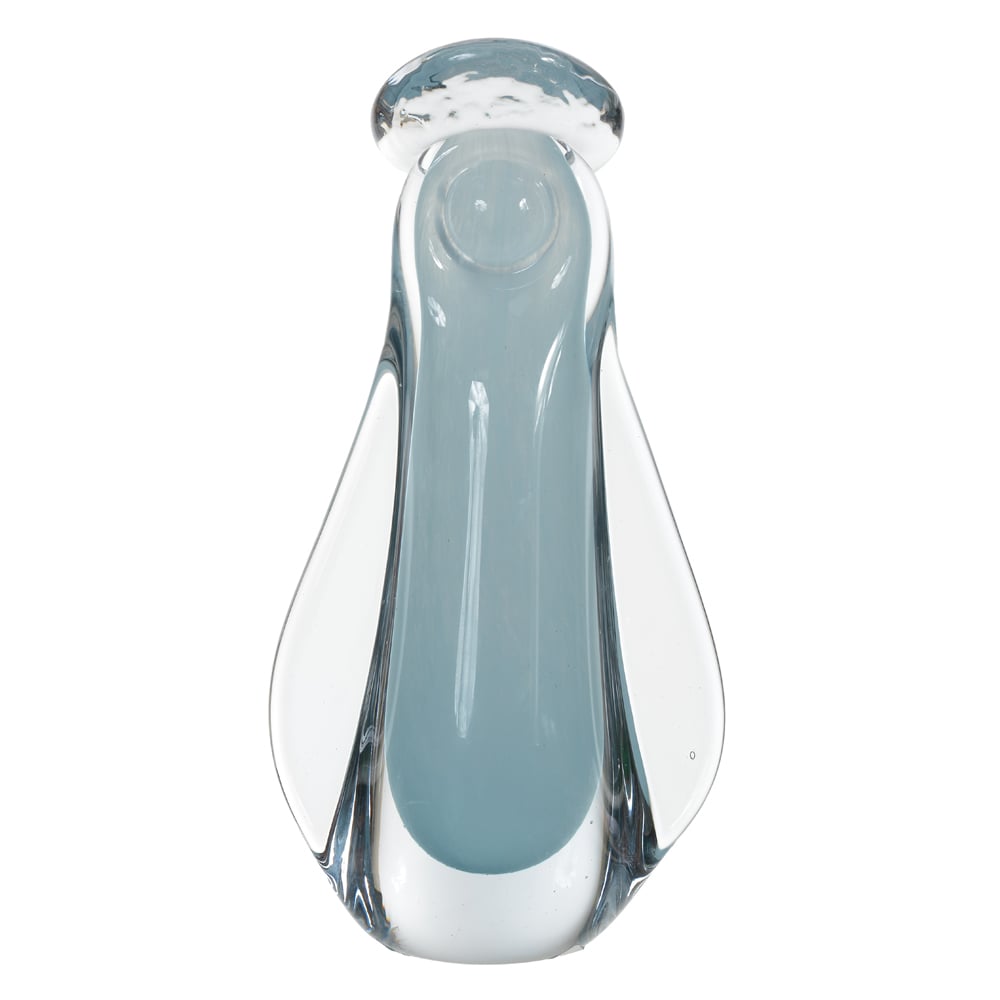 SANTA VIDRO TIPO MURANO (AZUL) 24X12,5X8cm