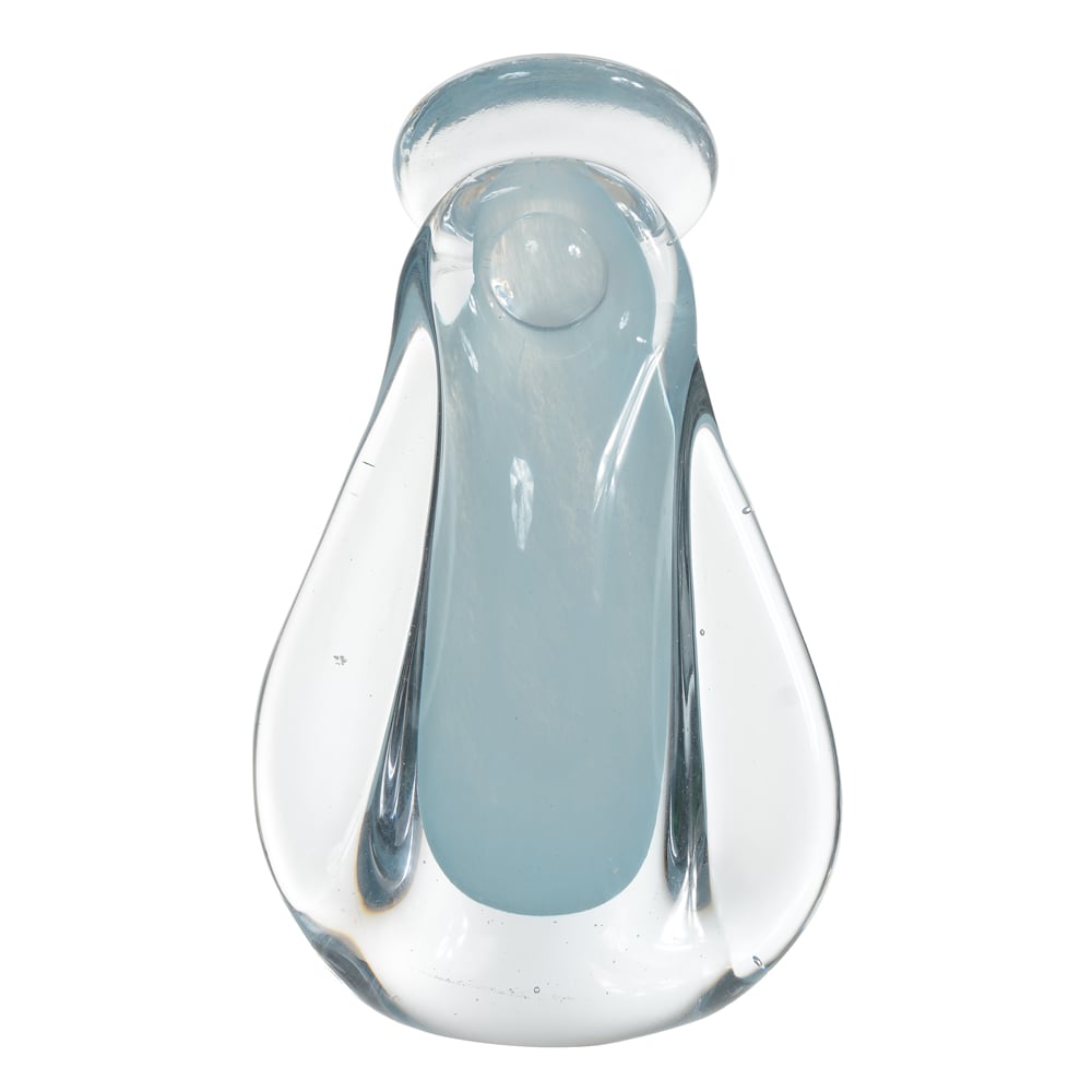SANTA VIDRO TIPO MURANO (AZUL) 15,5cm 9d