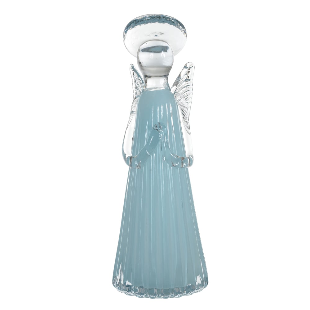 ANJO VIDRO TIPO MURANO (AZUL) 27cm 10d