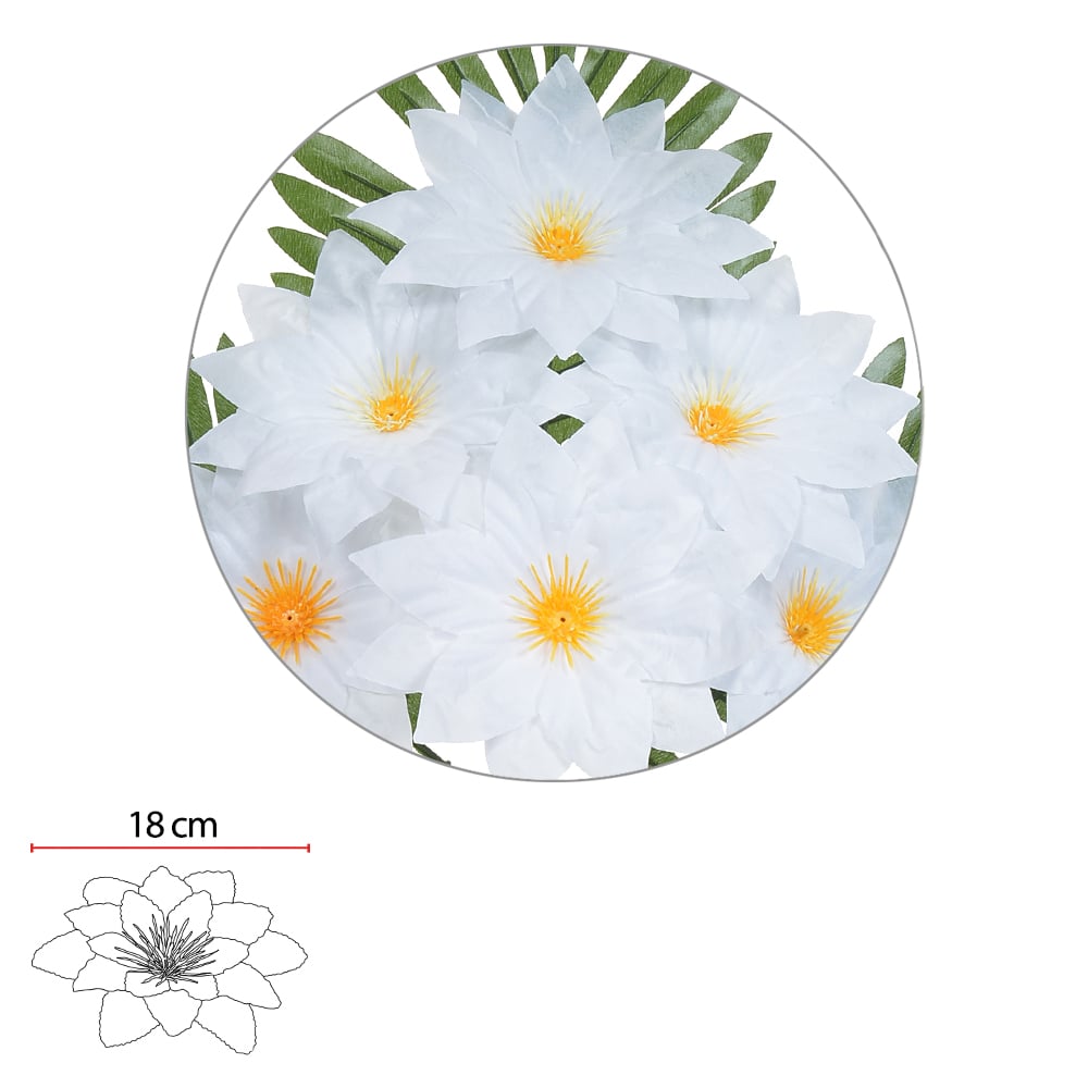 B.DALIA ARRANJO X6 (BRANCO) 45cm