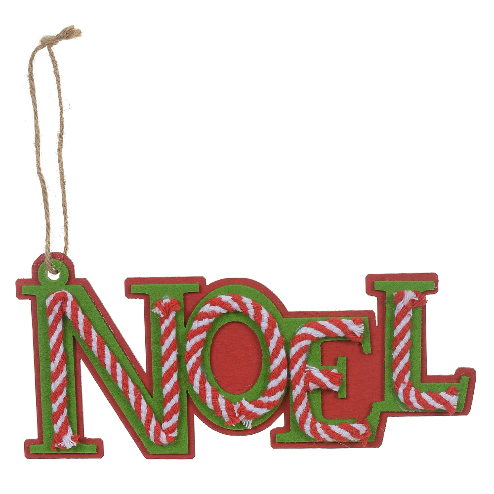 ENFEITE NOEL (VERDE VERMELHO) 9,5X20cm