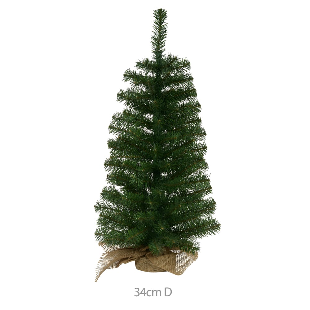 A.ARVORE NATAL C/ BASE JUTA C/119 TIPS (VERDE) 90cm