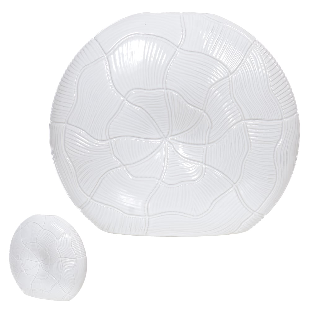 VASO DECOR CERAMICA (OFF WHITE) 25X30,5X8,8cm