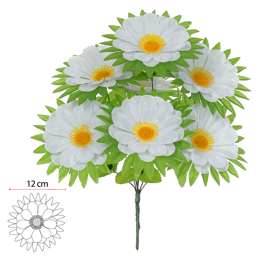 B.PEONIA X7 (BRANCO) 40cm