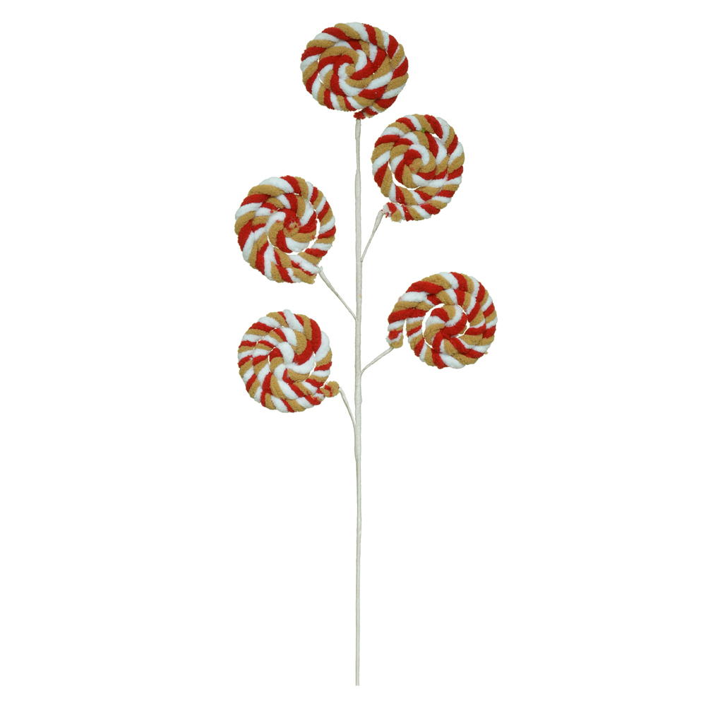 C.NATAL CANDY X5 (VERMELHO BEGE) 50cm