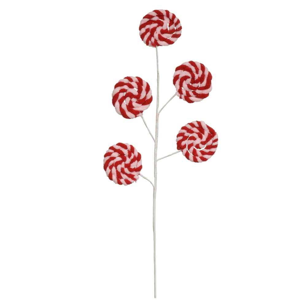 C.NATAL CANDY X5 (VERMELHO ROSA) 50cm