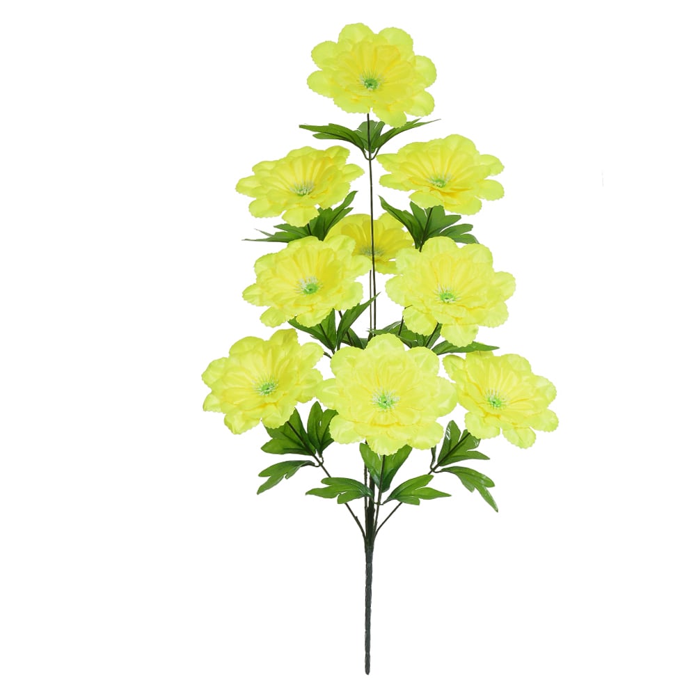 B.PEONIA X9 (AMARELO) 75cm