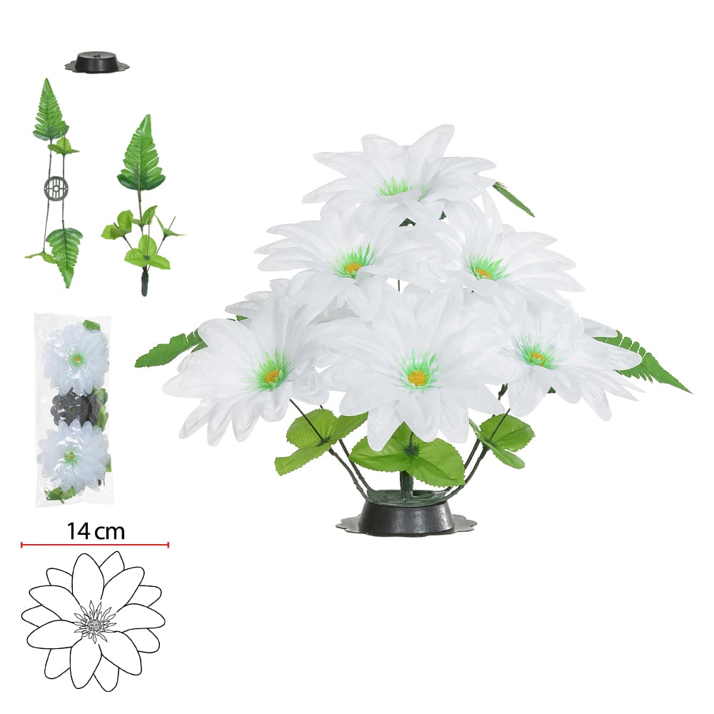 B.DALIA ARRANJO X9 (BRANCO) 26cm