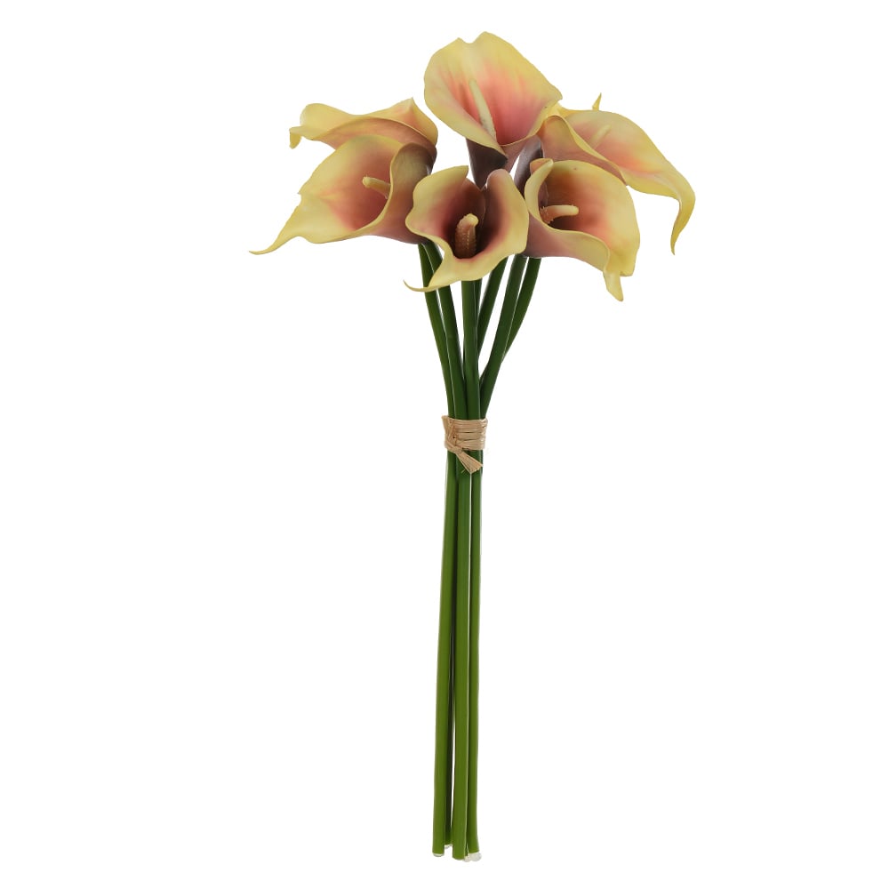 B.COPO LEITE RAMALHETE C/FITA SILICONE X7 (PESSEGO) 33cm