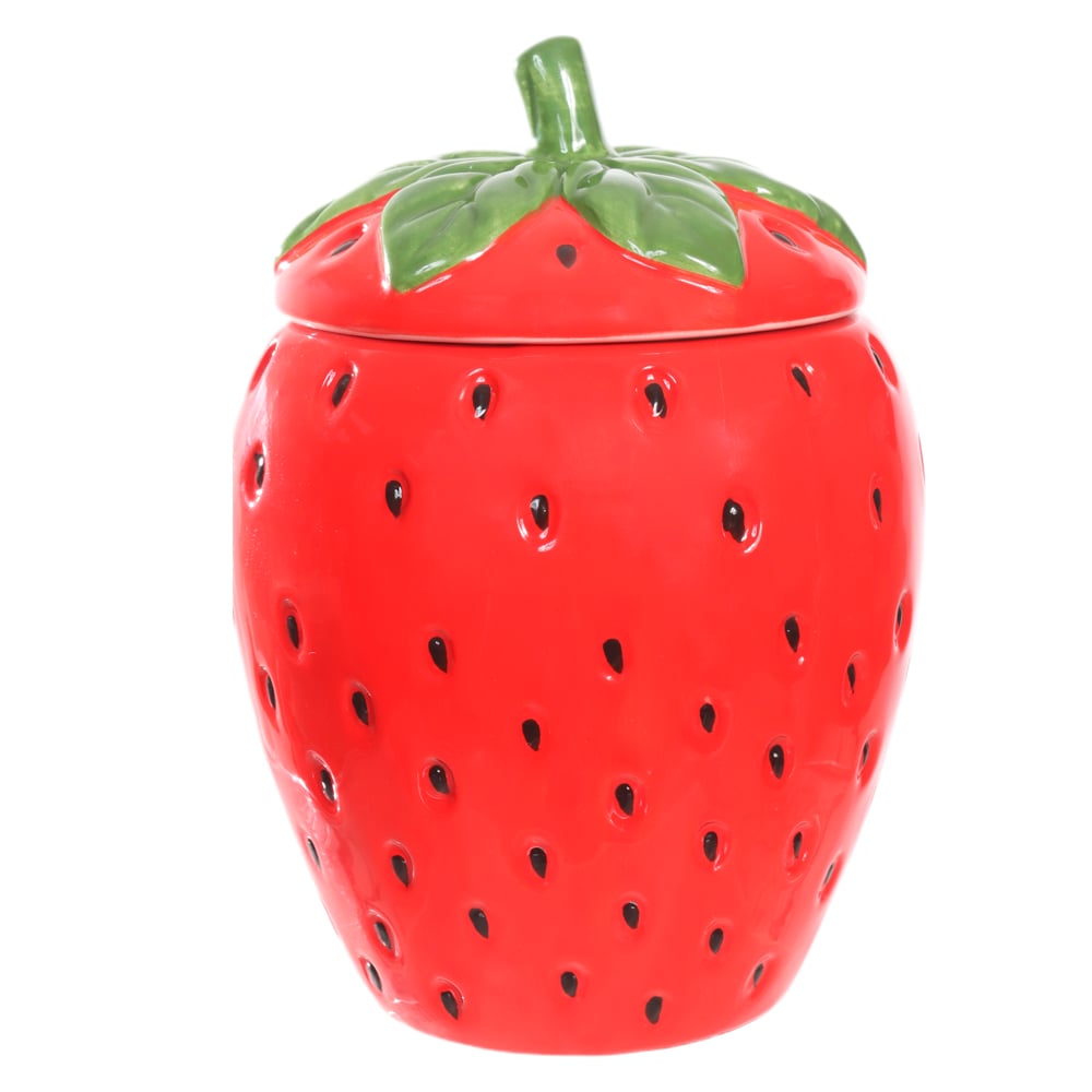 POTE DECORATIVO MORANGO (VERMELHO) 17cm