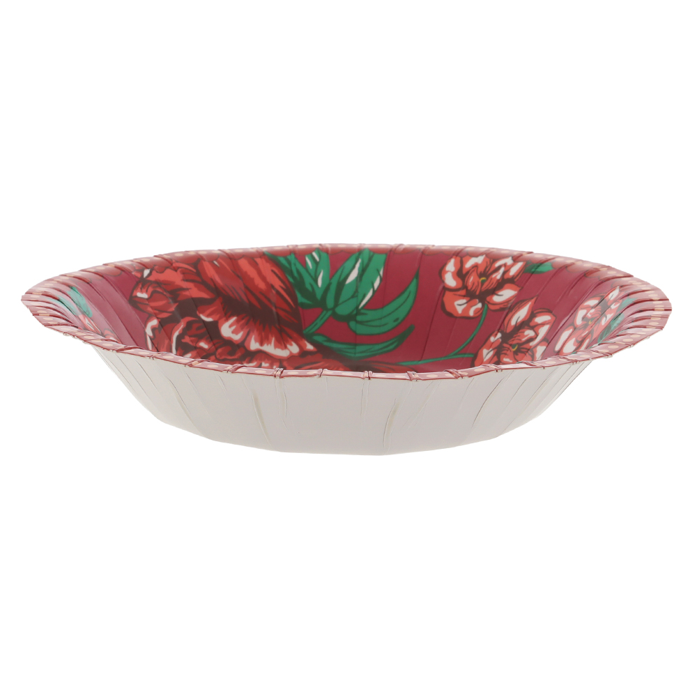 BOWL PAPEL. CHITA. C/10 UNID (VERMELHO) 19D