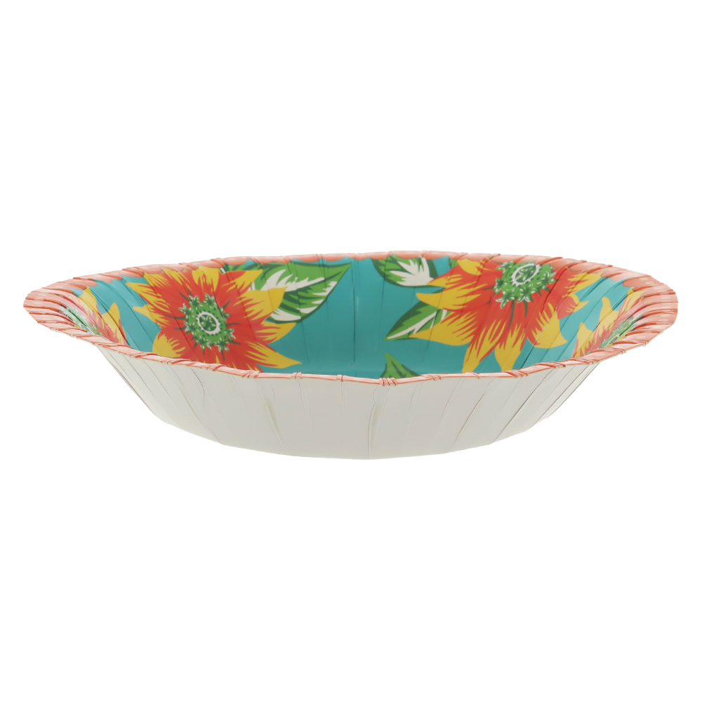 BOWL PAPEL. CHITA. C/10 UNID (TURQUESA) 19D