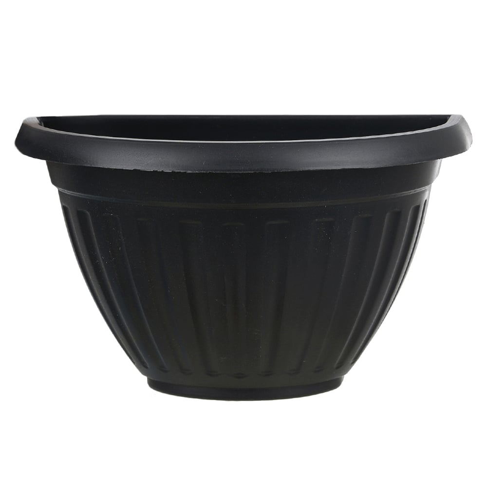 VASO PLASTICO CUIA PAREDE (PRETO) 20X13CM