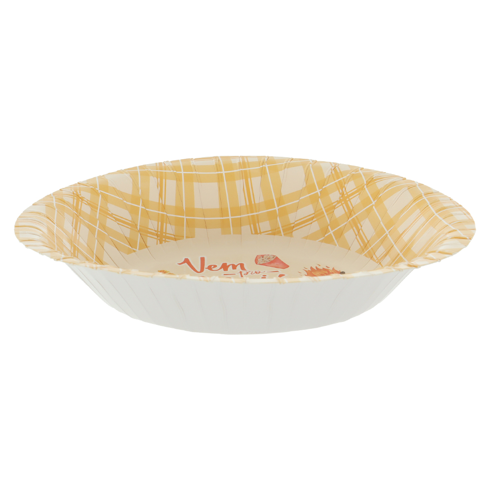 BOWL PAPEL. INFANTIL. C/10 UNID (BEGE) 19D